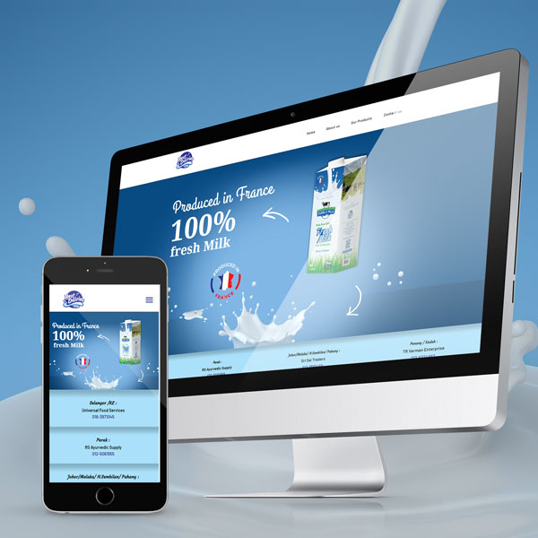 Website for Supplier in Dairy Products and Food Products